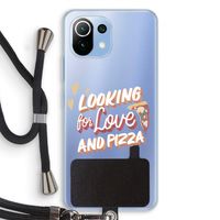 Pizza is the answer: Xiaomi Mi 11 Lite Transparant Hoesje met koord