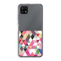 Gekleurde driehoekjes: Samsung Galaxy A22 5G Transparant Hoesje
