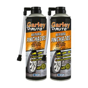 Bandenreparatie spray - 2x - auto/scooter - 500 ml - bandenreparatieset