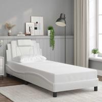 Bedframe "Viana" zonder matras kunstleer wit 80x200 cm