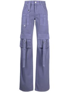 Blumarine jean droit à poches cargo - Violet