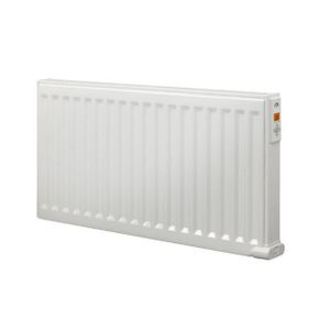 Radson Yali Digital elektrische paneelradiator 80x30cm 750watt inclusief wandconsoles staal Wit 3723082