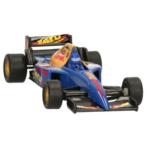 Modelauto Formule 1 wagen blauw 10 cm   -