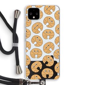 Croissant: Pixel 4 XL Transparant Hoesje met koord