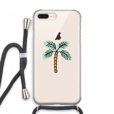 Palmboom: iPhone 7 PLUS Transparant Hoesje met koord