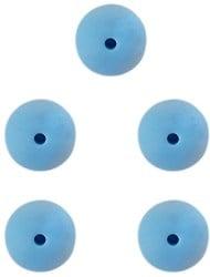 Durable Siliconen Kralen 15mm 5 stuks 298 Blue