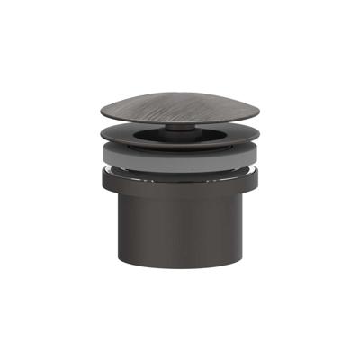 Design Afvoerplug IVY Always Open Geborsteld Carbon Black PVD