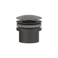 Design Afvoerplug IVY Always Open Geborsteld Carbon Black PVD