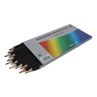 Creativ Company Tekenpotlood 4h-9b, 12st.