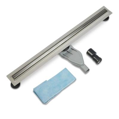 Douchegoot set Blue Label SlimLine | 80 cm | Met vloerflens | Met rooster | Rvs look Douchegoot set Blue Label SlimLine | 80 cm | Met vloerflens | Met rooster | Rvs look