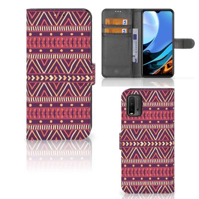 Xiaomi Redmi 9T | Poco M3 | Telefoon Hoesje | Aztec Paars