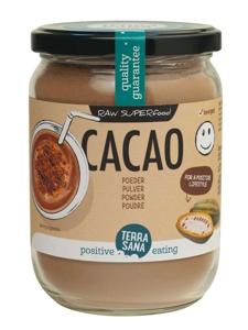 Terrasana Raw cacao antioxidant poeder in glas bio