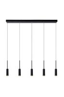 Lucide TUBULE - Hanglamp - LED - 5x7W 2700K - Zwart