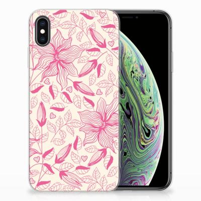 Apple iPhone Xs Max | TPU Case | Pink Flowers