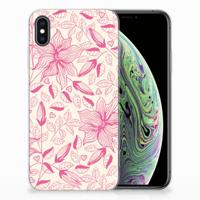 Apple iPhone Xs Max | TPU Case | Pink Flowers