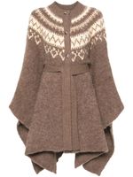 Polo Ralph Lauren cardigan en maille Fair Isle - Marron