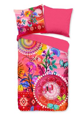 HIP Dekbedovertrek "mandala's en bloemen" - Multi - (155x220 cm) - Katoen Satijn HIP Dekbedovertrek "mandala's en bloemen" - Multi - (155x220 cm) - Katoen Satijn