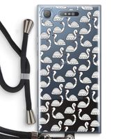Zwanen: Sony Xperia XZ1 Transparant Hoesje met koord