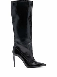 AMI Paris bottes pointues à talon aiguille - Noir