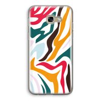 Colored Zebra: Samsung Galaxy A5 (2017) Transparant Hoesje