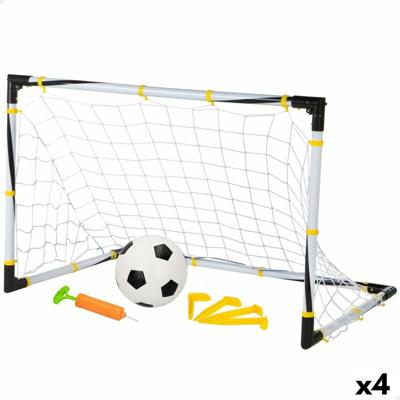 Voetbaldoel Colorbaby 90 x 59 x 59 cm Opvouwbaar (4 Stuks)