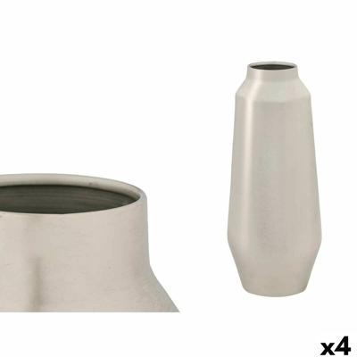 Vaas GiftDecor 10216-SS Zilverkleurig Ijzer 18 x 40 x 18 cm (4 Stuks)