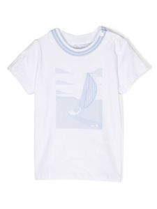 Patachou t-shirt en coton à plaque logo - Blanc