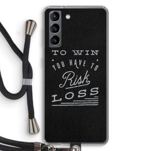 Risk loss: Samsung Galaxy S21 Transparant Hoesje met koord