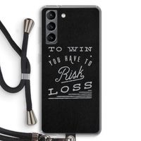 Risk loss: Samsung Galaxy S21 Transparant Hoesje met koord