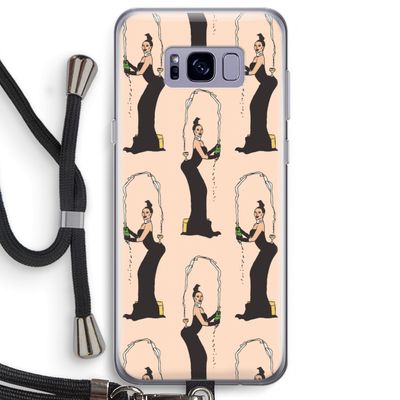 Pop Some Kim: Samsung Galaxy S8 Plus Transparant Hoesje met koord