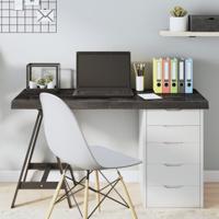 Tafelblad 120x60x(2-6)cm behandeld eikenhout donkerbruin