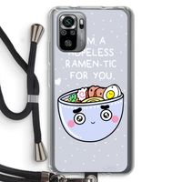 I'm A Hopeless Ramen-Tic For You: Xiaomi Redmi Note 10S Transparant Hoesje met koord