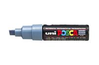 Paintmarker uni posca pc8k b schuin leisteengrijs