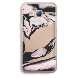 Roze stroom: Samsung Galaxy J3 (2016) Transparant Hoesje