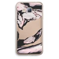 Roze stroom: Samsung Galaxy J3 (2016) Transparant Hoesje