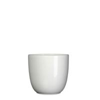 Bloempot Pot rond es/13 tusca 14 x 14.5 cm wit Mica - Mica decorations