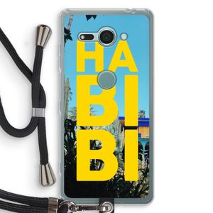 Habibi Majorelle : Sony Xperia XZ2 Compact Transparant Hoesje met koord