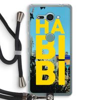 Habibi Majorelle : Sony Xperia XZ2 Compact Transparant Hoesje met koord