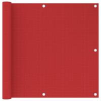 VidaXL Balkonscherm 90x500 cm hdpe rood