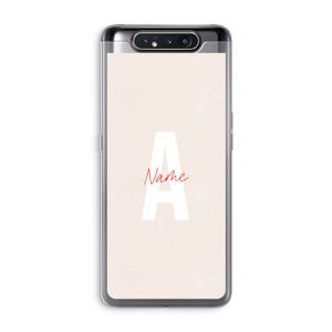 Strawberry Milkshake: Samsung Galaxy A80 Transparant Hoesje