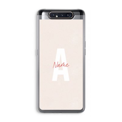 Strawberry Milkshake: Samsung Galaxy A80 Transparant Hoesje