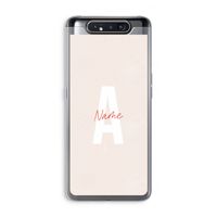 Strawberry Milkshake: Samsung Galaxy A80 Transparant Hoesje