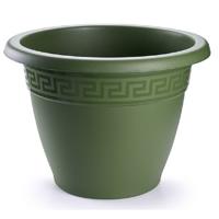 Plasticforte Plantenpot - donkergroen - 35 x 28 cm - bloempot - kunststof - rond