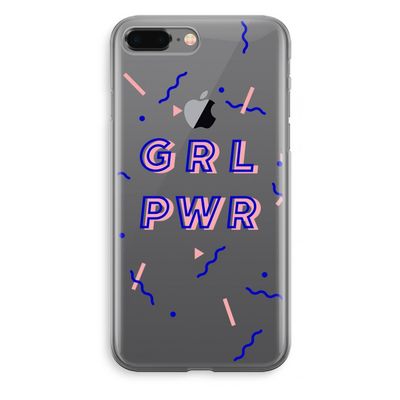GRL PWR: iPhone 8 Plus Transparant Hoesje