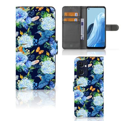 Telefoonhoesje | Met pasjeshouder | voor OPPO Find X5 Lite | Reno 7 5G IJsvogel