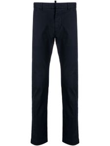 DSQUARED2 pantalon chino à taille basse - Bleu