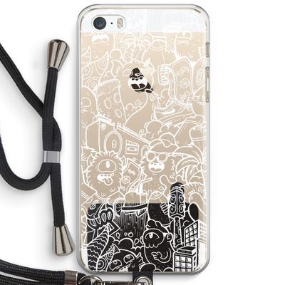 Vexx City #2: iPhone 5 / 5S / SE Transparant Hoesje met koord