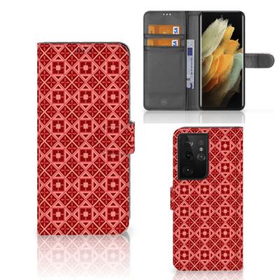 Samsung Galaxy S21 Ultra | Telefoon Hoesje | Batik Rood