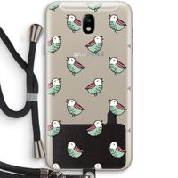 Vogeltjes: Samsung Galaxy J7 (2017) Transparant Hoesje met koord