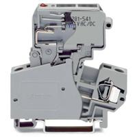 WAGO 281-623/281-542 Zekeringklem 10 mm Spanveer Toewijzing: L Grijs 50 stuk(s)
